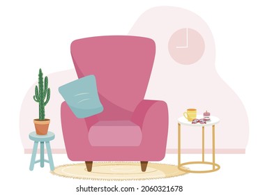 home concept. Interior design. webdesign illustration of room