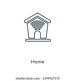 Home concept line icon. Linear Home concept outline symbol design. This simple element illustration can be used for web and mobile UI/UX.