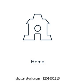 Home concept line icon. Linear Home concept outline symbol design. This simple element illustration can be used for web and mobile UI/UX.
