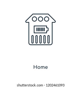 Home concept line icon. Linear Home concept outline symbol design. This simple element illustration can be used for web and mobile UI/UX.