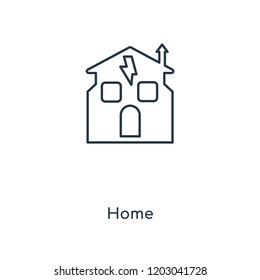 Home concept line icon. Linear Home concept outline symbol design. This simple element illustration can be used for web and mobile UI/UX.