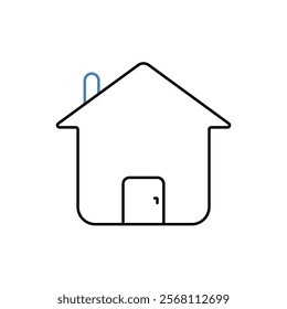 home concept line icon. Simple element illustration. home concept outline symbol design.