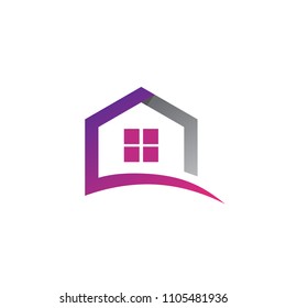 home construction for business logo vector icon design