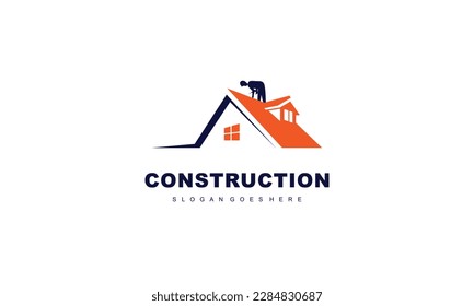 Home construction company logo vector