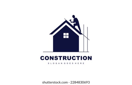 Home construction company logo vector