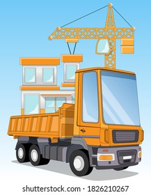 Wohnungsbau. Grafikdesign. Vektorgrafik.