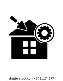 home construction icon, vector best flat icon.