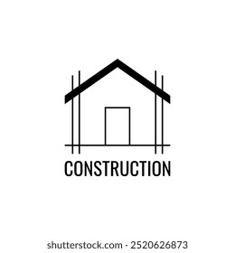 Icono de construcción de viviendas Ilustración vectorial