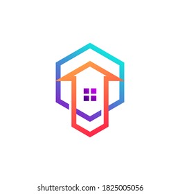 home for construction logo design
