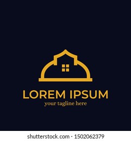 Home Construction Logo Design Template Inspiration - Vector
