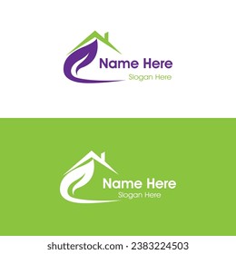 home construction logo, house concept logo, environment logo