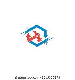 home construction logo for home rehabilitation this logo you can use easily printable media print media also   