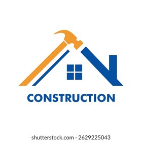 home Construction logo vector line.
