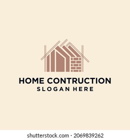 Logotipos de construcción de viviendas, logotipos de negocios inmobiliarios modernos, ilustraciones vectoriales de logotipos creativos para agencias de construcción
