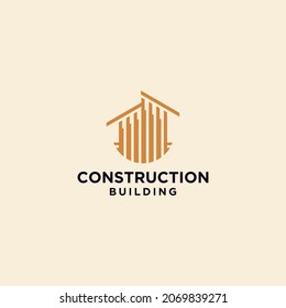 Logotipos de construcción de viviendas, logotipos de negocios inmobiliarios modernos, ilustraciones vectoriales de logotipos creativos para agencias de construcción
