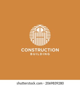 Logotipos de construcción de viviendas, logotipos de negocios inmobiliarios modernos, ilustraciones vectoriales de logotipos creativos para agencias de construcción