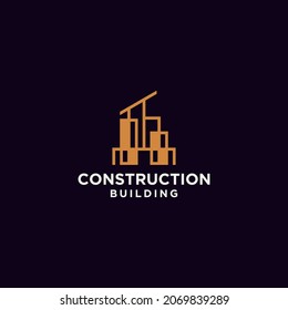 Logotipos de construcción de viviendas, logotipos de negocios inmobiliarios modernos, ilustraciones vectoriales de logotipos creativos para agencias de construcción