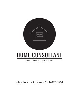 home consultant logo concept simple