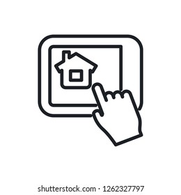 home control app vector icon