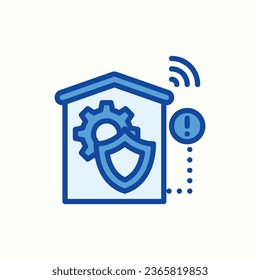 home control blue icon, isolated icon in light background, perfect for website, blog, logo, graphic design, social media, UI, mobile app