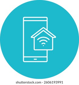 Home Control vector icon. Can be used for printing, mobile and web applications.