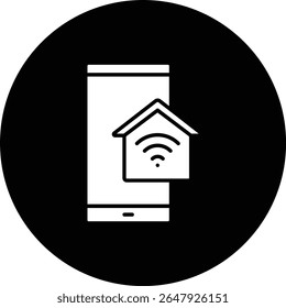 Startseite Steuerelement, Vektorsymbol. Kann für Druck-, Mobil- und Web-Anwendungen verwendet werden.