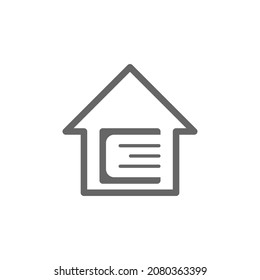 home contruction real estate logo and element design concept