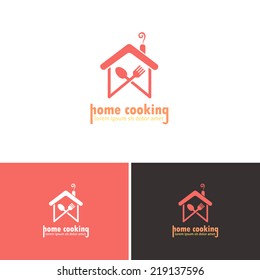 Home Cooking, abstract Home hand-arm Vector Icons, Logos, Sign, Symbol Template 