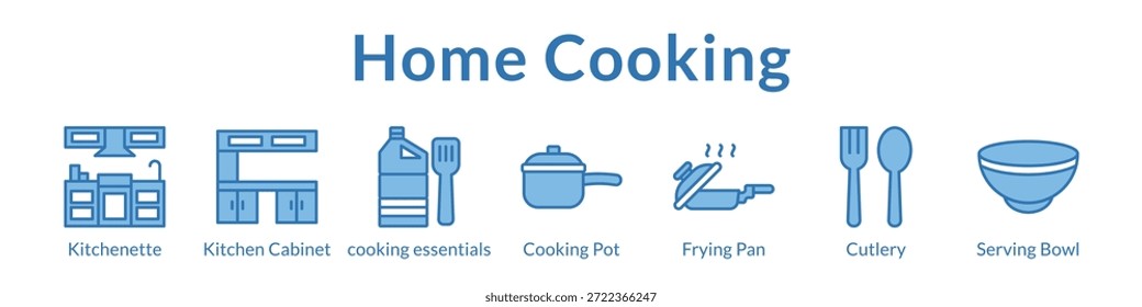 Essentials de cocina casera con utensilios de cocina y guía completa de preparación de comidas para familias