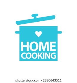 Home cooking icon. Blue icon on white background. From blue icon set.