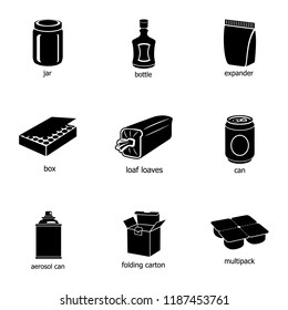 Home cooking icons set. Simple set of 9 home cooking vector icons for web isolated on white background