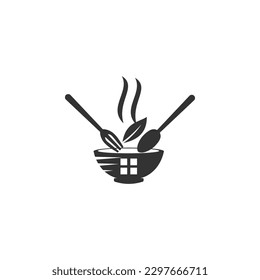 home cooking logo template. Icon Illustration Brand Identity. Isolated and flat illustration. Vector graphic