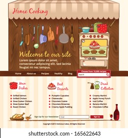 Home Cooking web template