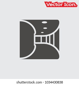 Home Corridor icon isolated sign symbol and flat style for app, web and digital design. Vector illustration.