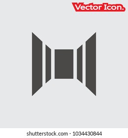 Home Corridor icon isolated sign symbol and flat style for app, web and digital design. Vector illustration.