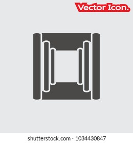 Home Corridor icon isolated sign symbol and flat style for app, web and digital design. Vector illustration.