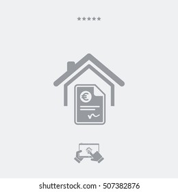 Home cost icon - Euro