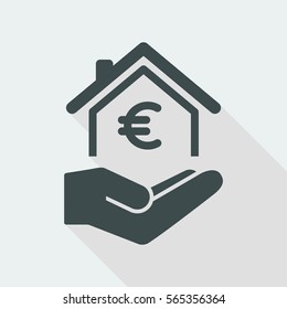 Home cost icon - Euro