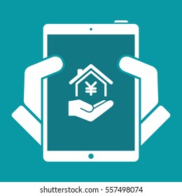 Home cost icon - Yen