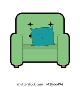 home couch isolated icon