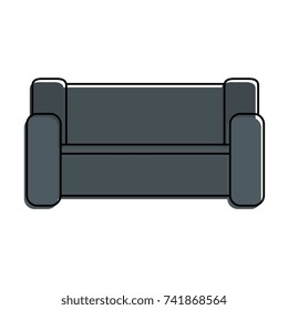 home couch isolated icon