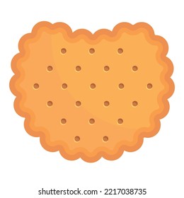 Home cracker icon cartoon vector. Cookie food. Biscuit snack