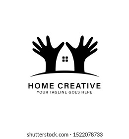 home creative logo design, icon design illustration template elements