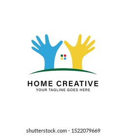 home creative logo design, icon design template elements