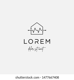 home cross logo design vector isolated icon