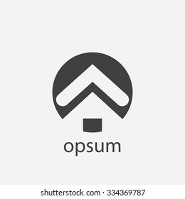 Home cut identity template icon design element