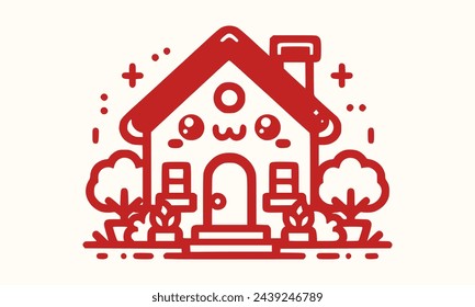 Home cute Vector Art Style
