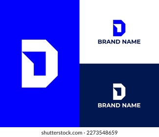 Home D logo design construction, home, real estate, building