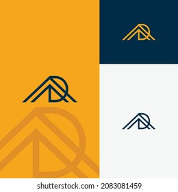 Home D logo design in vector for construction, home, real estate, building,