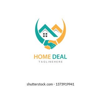 Home deal logo vector template